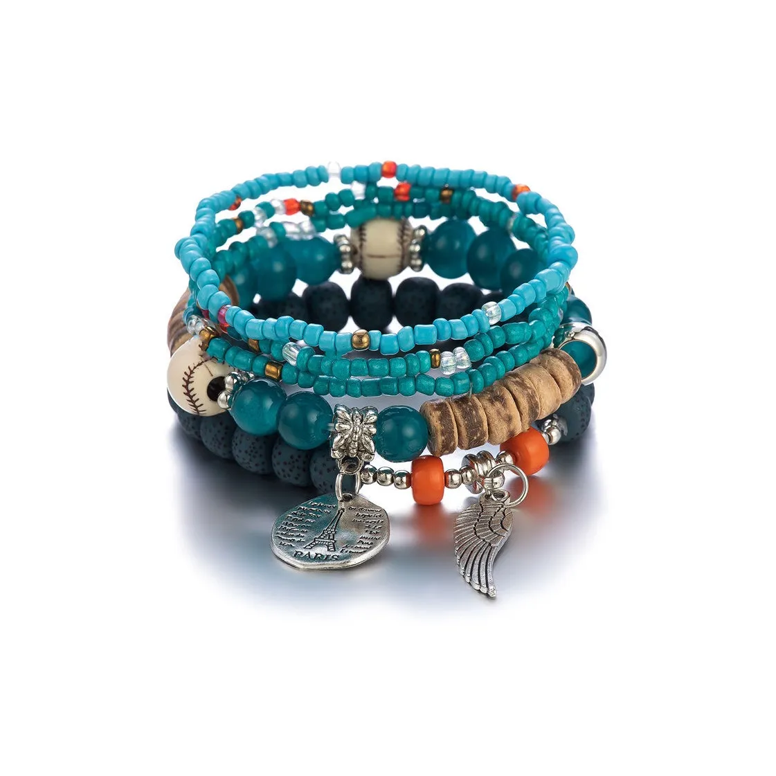 OQD Seed Bead Buddhist Bead Bracelets Unisex