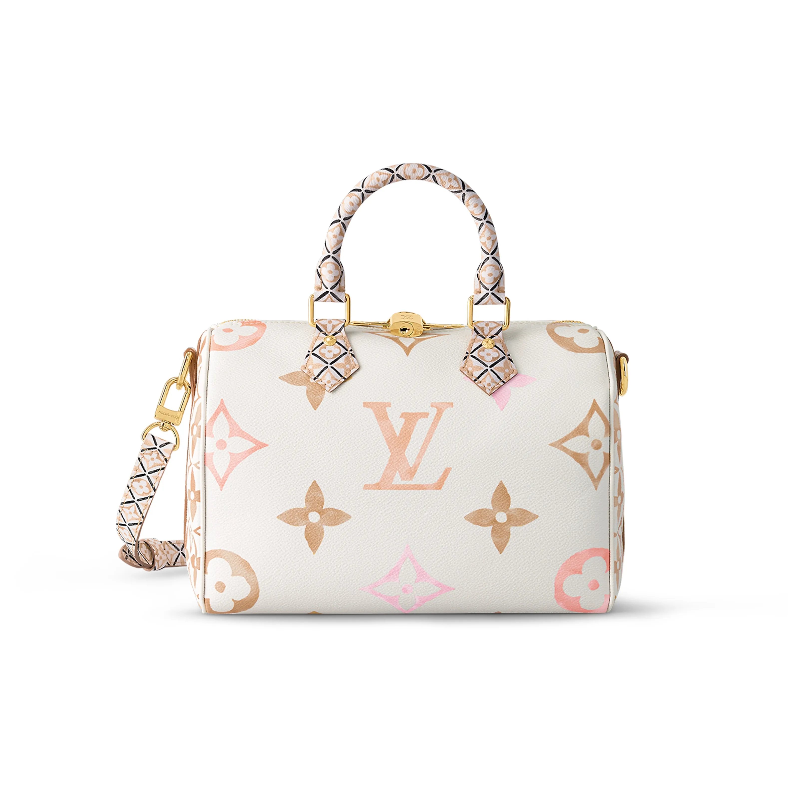 LOUIS VUITTON Speedy Bandouliere 25 Beige
