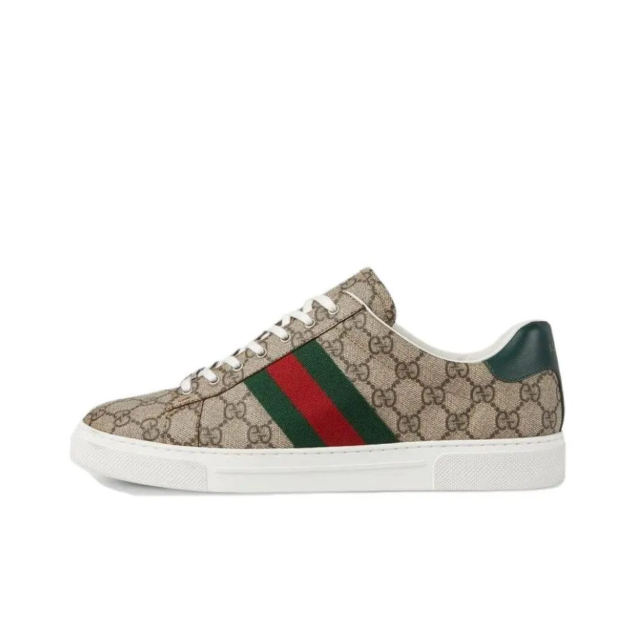 GUCCI Ace Web Beige Ebony