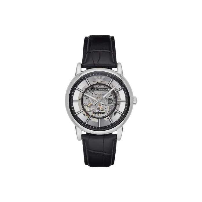 EMPORIO ARMANI Механические Мужские Часы 43 мм Серебряные