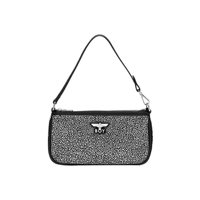 Boy London Ткань Хлопок Сумка через плечо Сумка Стандартная Женская Черная