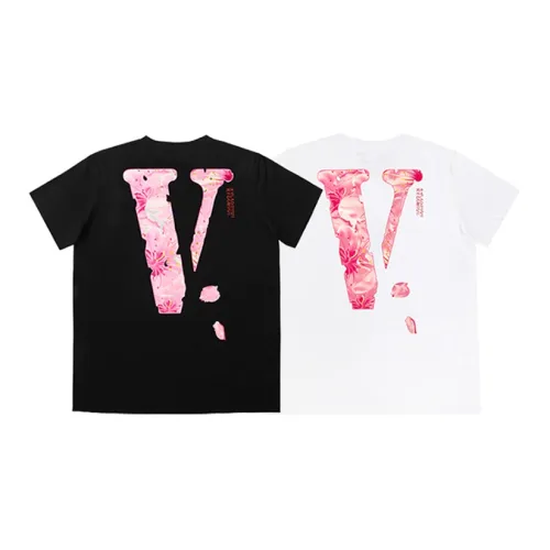 VLONE 2 шт Черный+Белый Унисекс T Рубашки