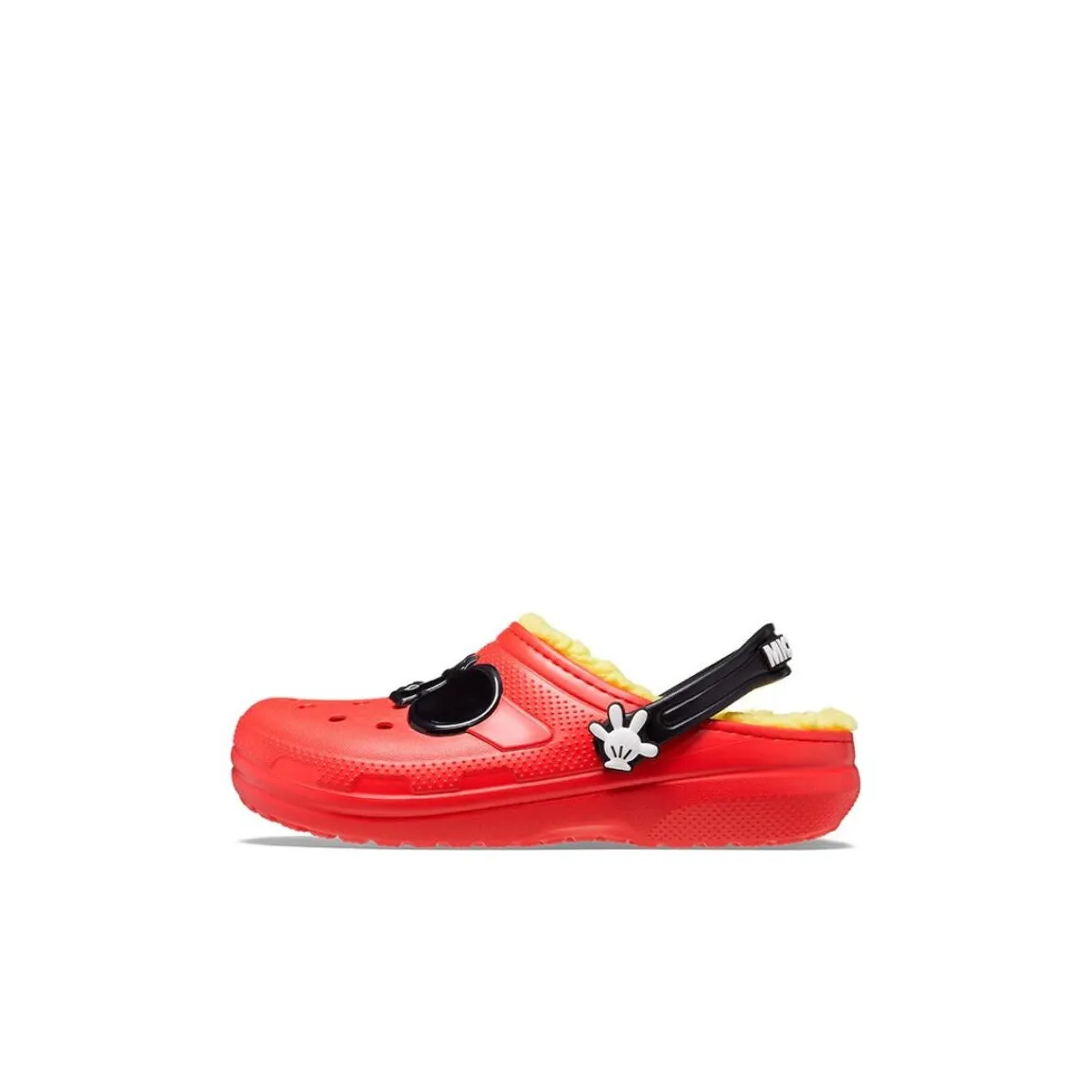 Crocs Классический Disney Mickey Устойчивый к истиранию Детские Сандалии Красный Черный Детский