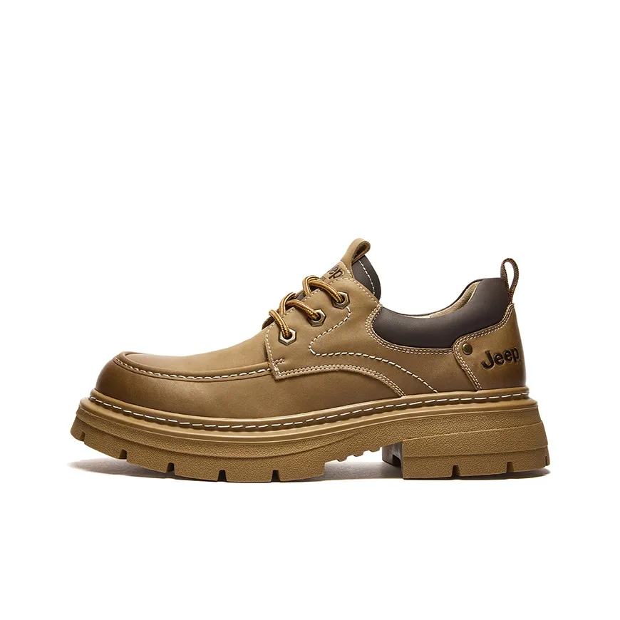 Jeep Martin boots these Men Yellow, Khaki