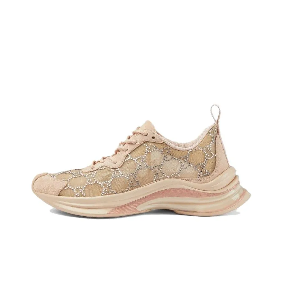 GUCCI Women's Run Sneaker 'GG Crystal Light Powder' Women's