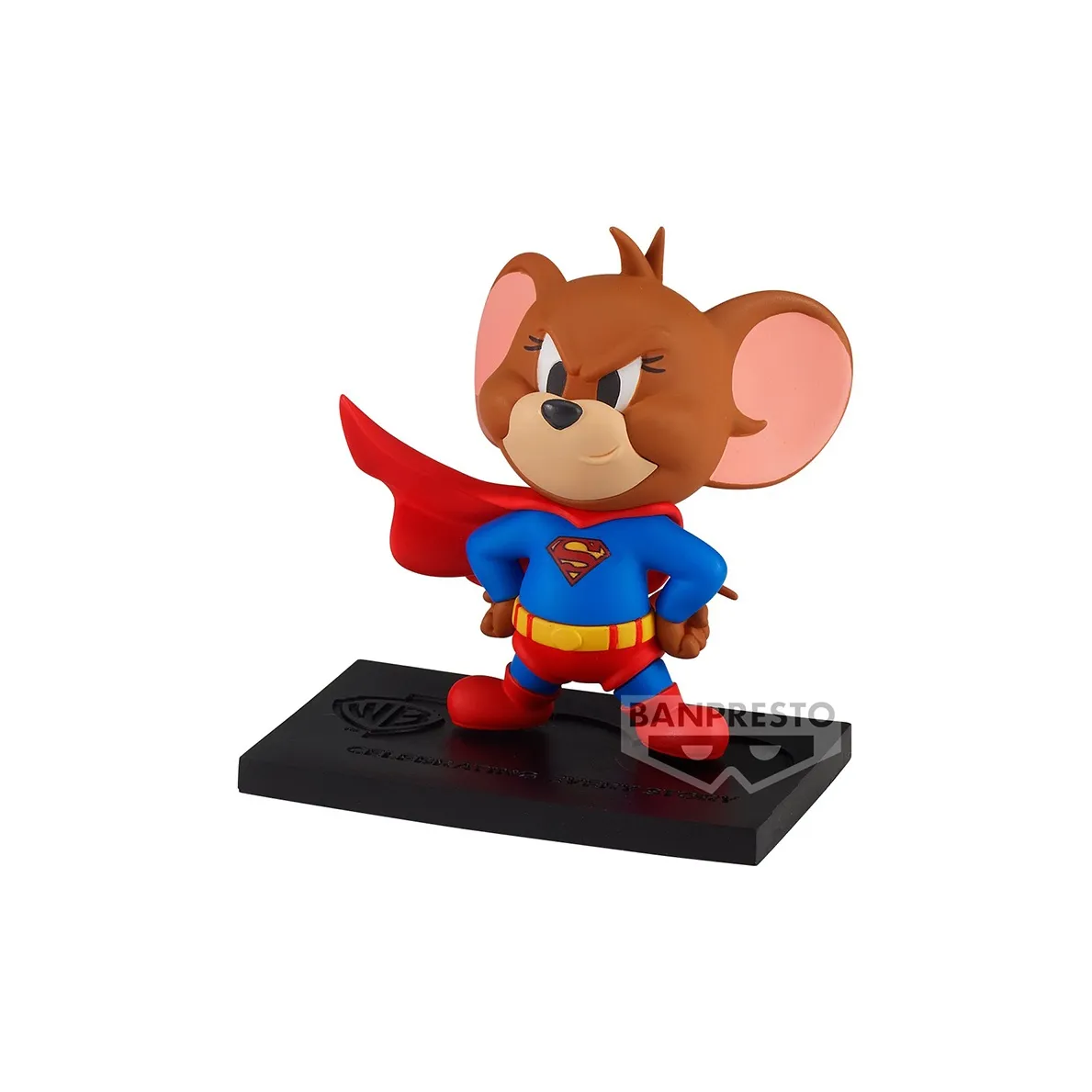 BANPRESTO Tom And Jerry Cameo Superman ~ Warner 100th Anniversary Celebration Version B, Jerry Superman Bonus Gifts 6cm