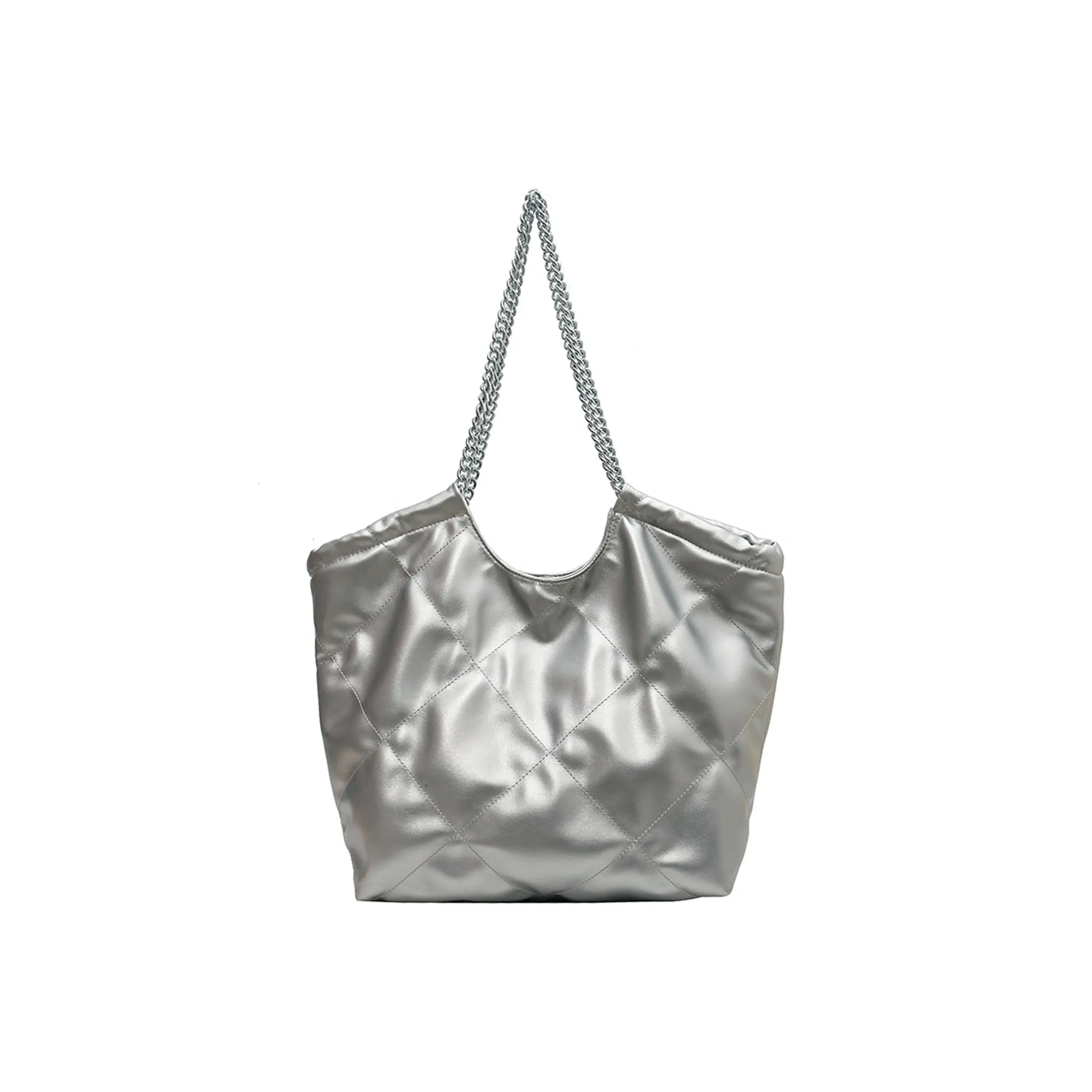 UNITE STAR ПУ (полиуретан) Сумка с цепочкой Сумка на плечо Средний Женская серебряная черная