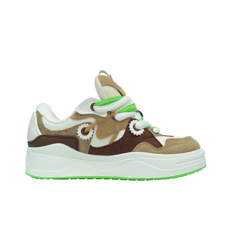 LINLEE x MINEPAIR Slip-resistant Abrasion-resistant Low-top Скейтборд Кроссовки Unisex Hand Pressed Лимон