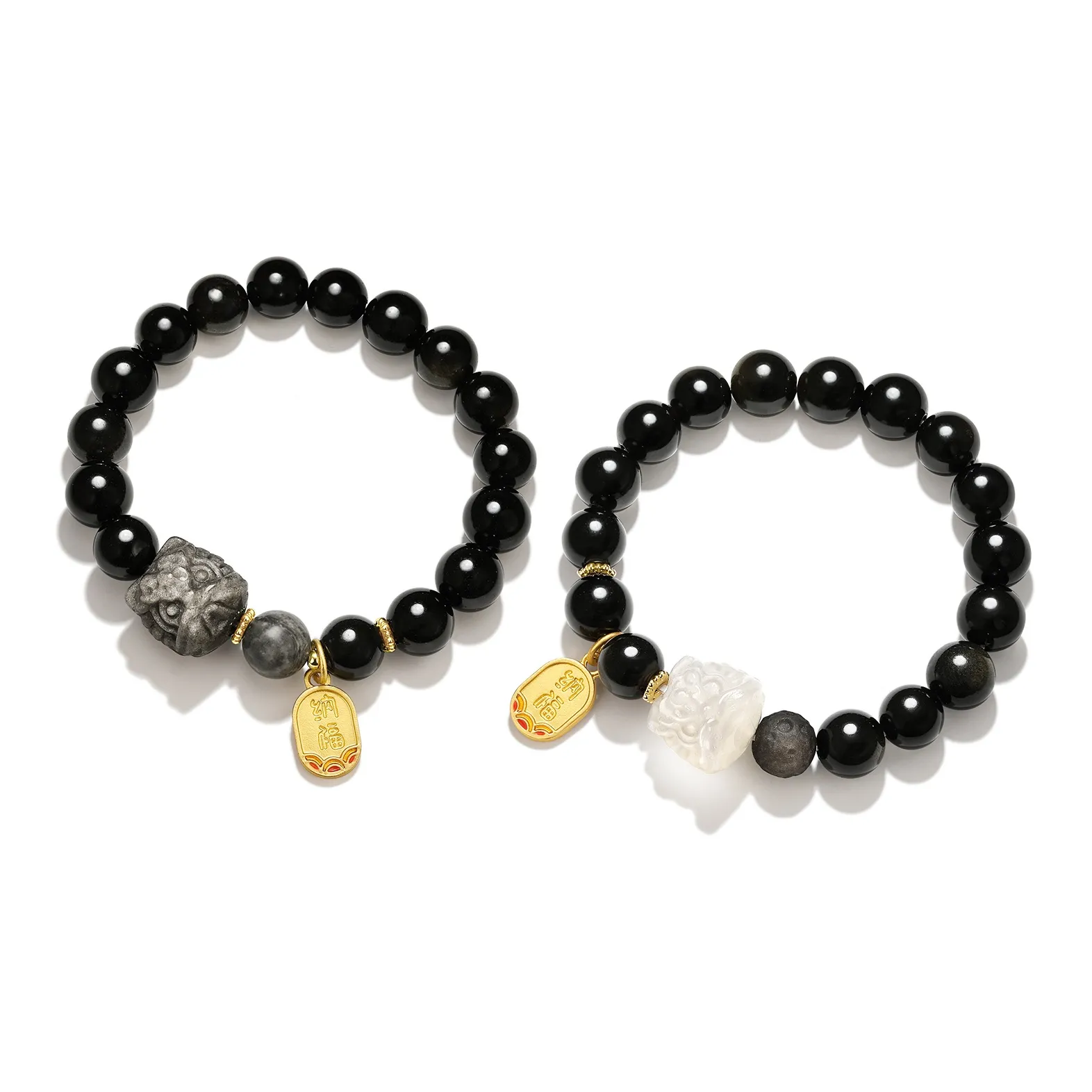 LEONAJ Obsidian Браслеты Унисекс