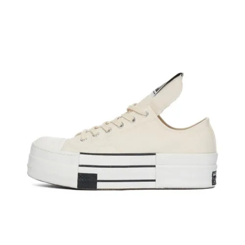 Rick Owens DRKSHDW Кроссовки для скейтбординга Low Top Белые Унисекс