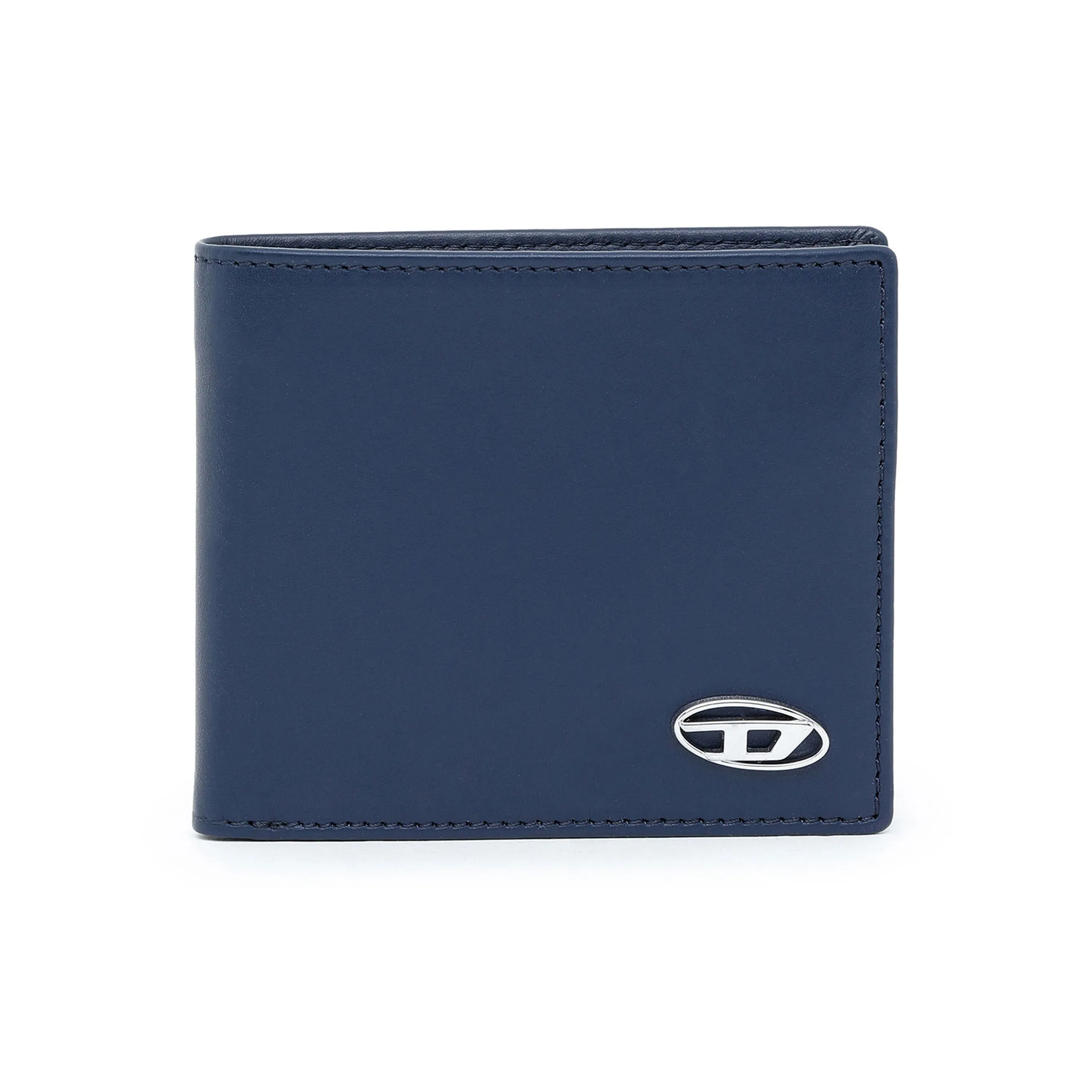 DIESEL Cow Leather Wallet Regular Men's Marine Blue