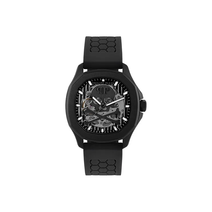 PHILIPP PLEIN Автоматический Механический Механизм Мужские Часы 42мм*42мм Черный