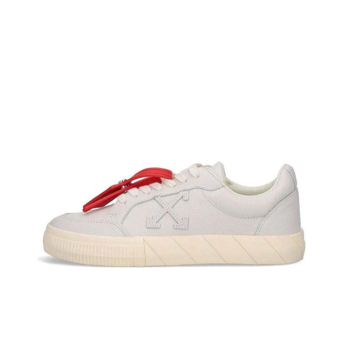 OFF WHITE Vulc Leather Sneaker Grey White