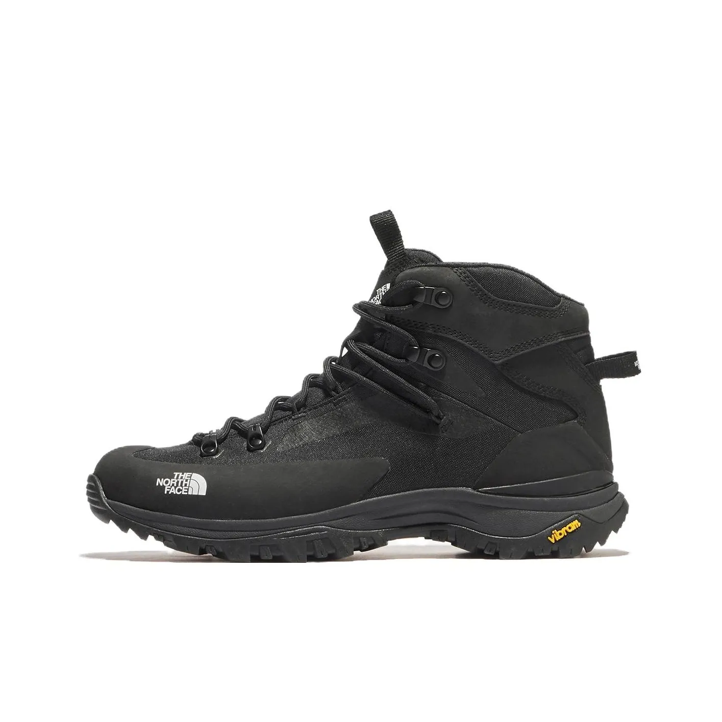 THE NORTH FACE Shock Absorbers Slip Resistant Abrasion Resistant Mid Top Outdoor Shoes Men's Black