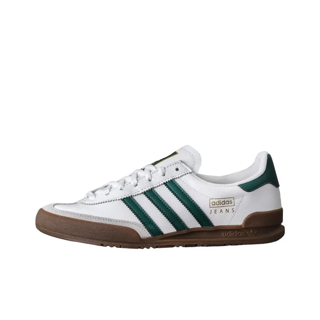 Adidas Jeans White Collegiate Green Gum