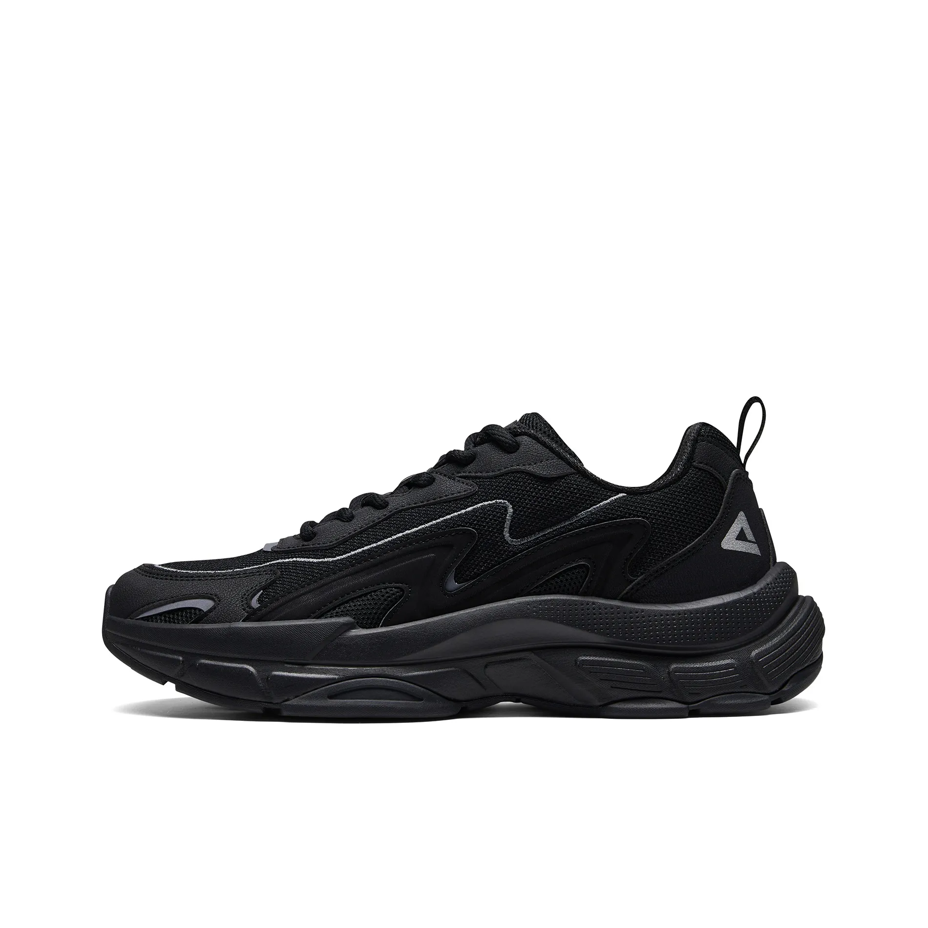 PEAK Little Sea Wave Non slip Breathable And Wear resistant Low Top Sports Casual Shoes Women's Black