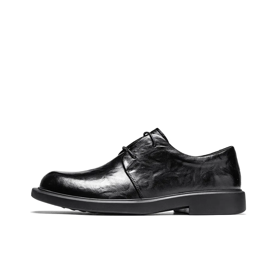 G.N.SHIJIA Dress Shoes Men's Low Top Black/Brown