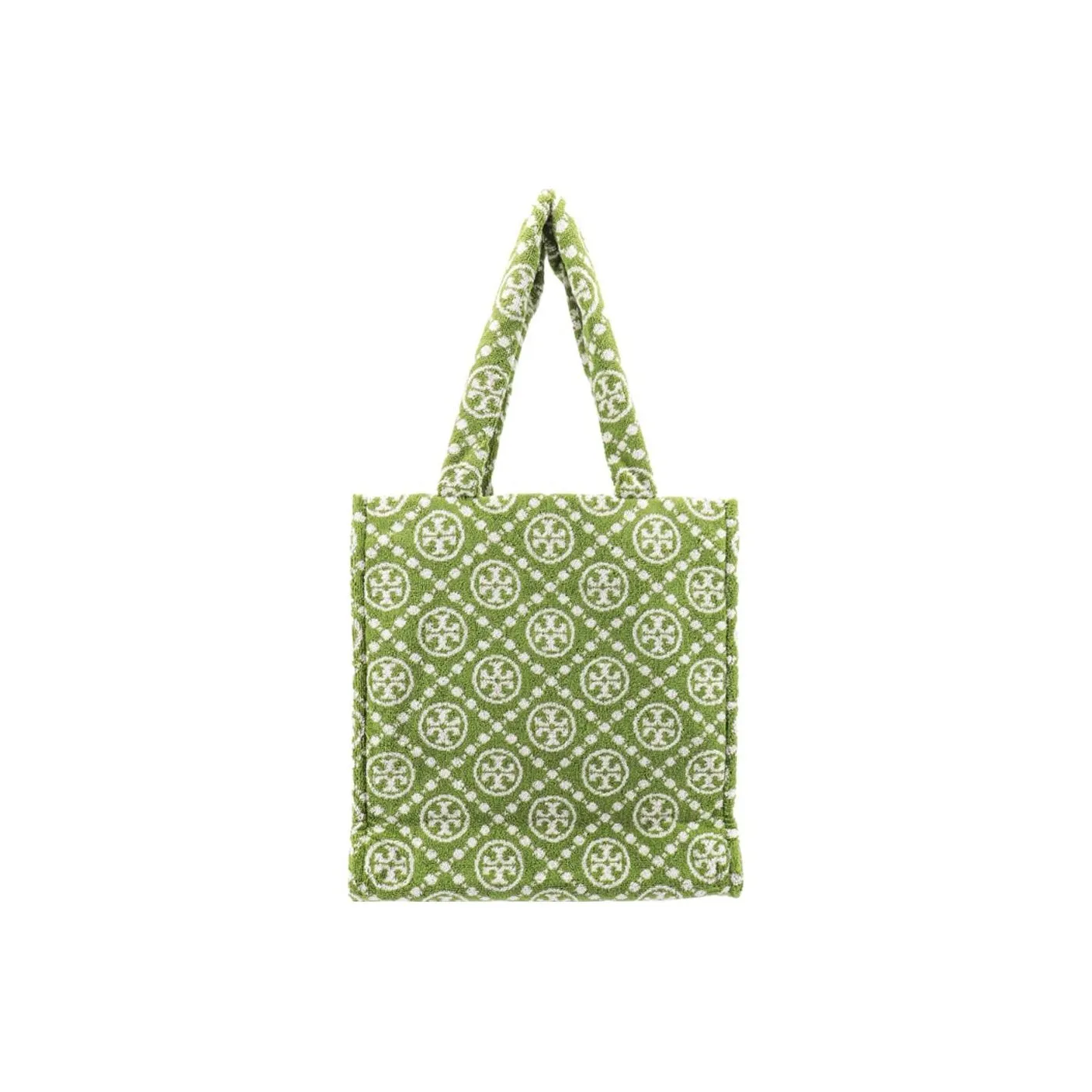 TORY BURCH T Monogram Хлопок с Жаккардом Тоут Сумка Сумка для покупок Сумка Сумка через плечо Женская Зеленая