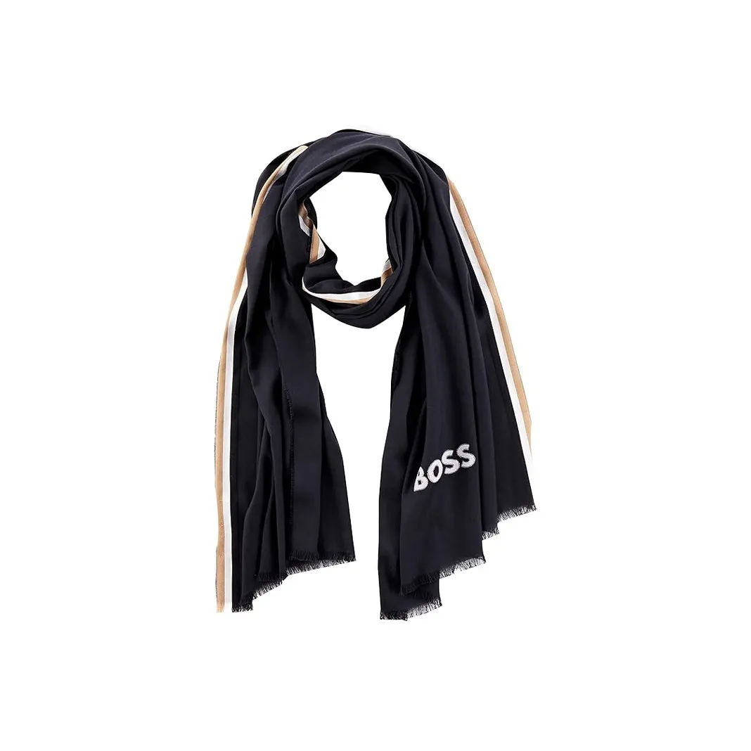 HUGO BOSS Knit Scarves Unisex Black