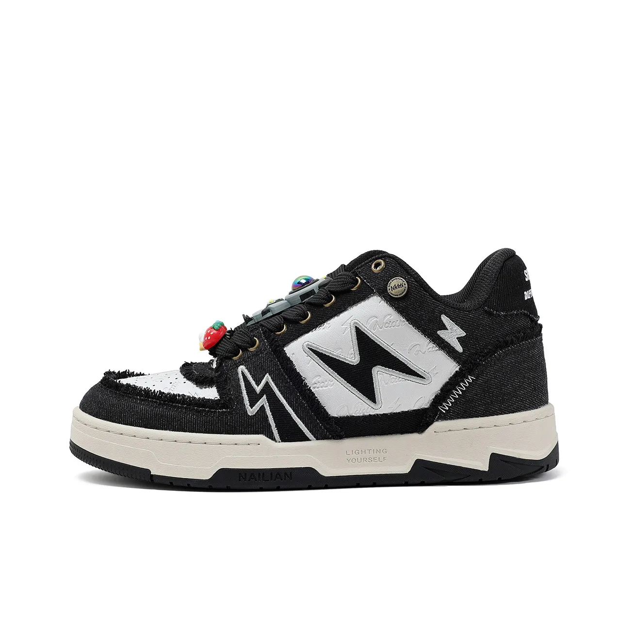 Resistant To Connectivity Lightning Shoes Mid-Top Skateboard Shoes Unisex