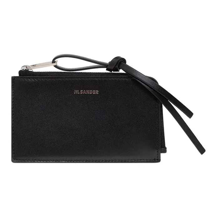 JIL SANDER Logo Embossed Zipped Cardholder