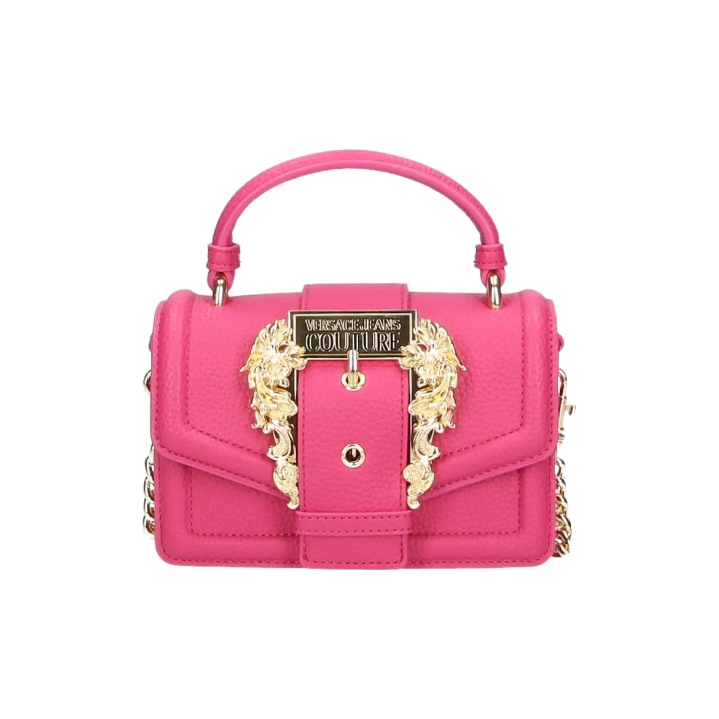 VERSACE JEANS COUTURE Polyester Shoulder Bag, Crossbody Bag, Handbag Mini Women's Fuchsia