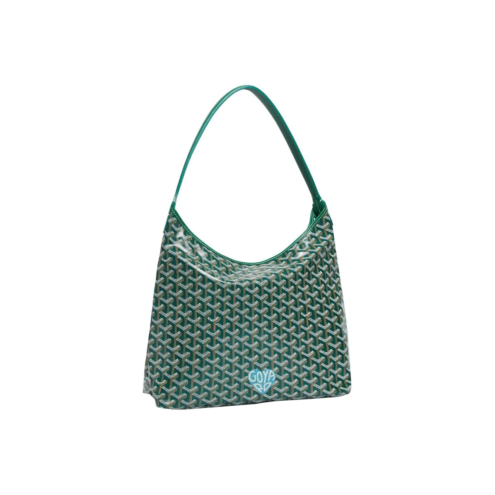 GOYARD Bohème Hobo Canvas With Leather Shoulder Bag Combo Bag Handbag, Shoulder Bag Women's
