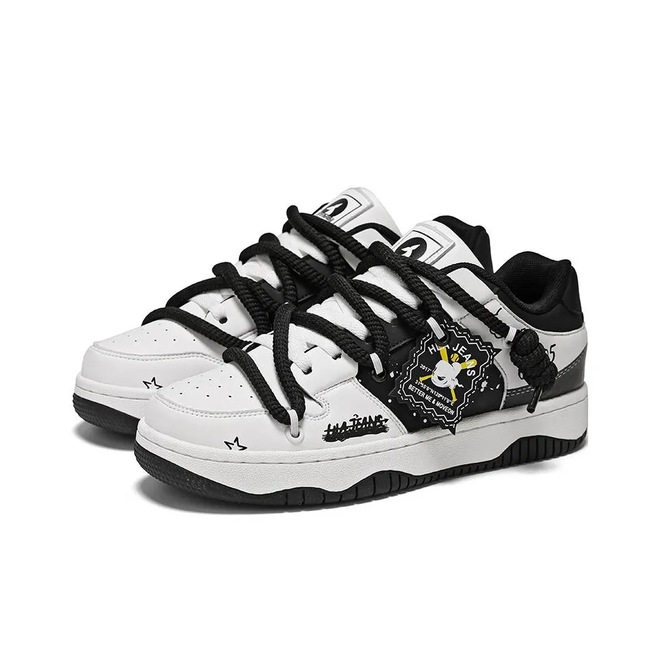 HLA JEANS Warm Wear Resistant Slip Resistant Low Top Skateboard Shoes Unisex