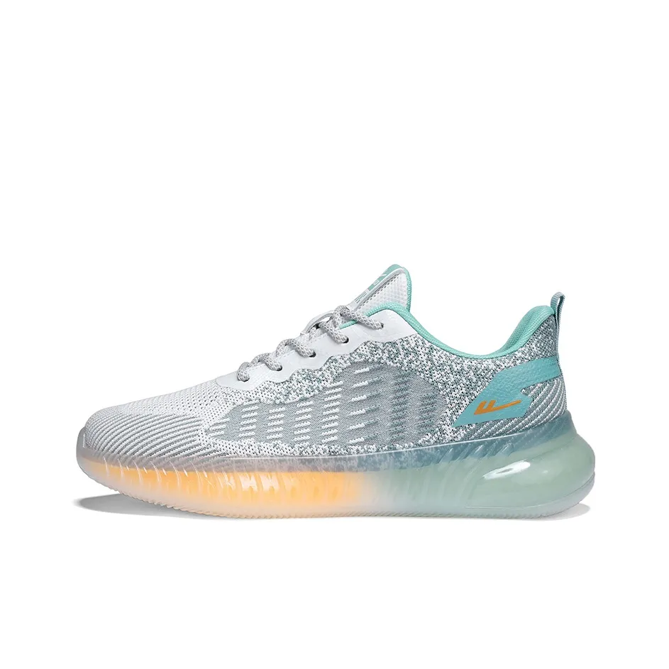 Warrior Амортизация Дышащий Противоскользящий Низкий Топ Повседневная Обувь Мужская Белый Светло-Зеленый