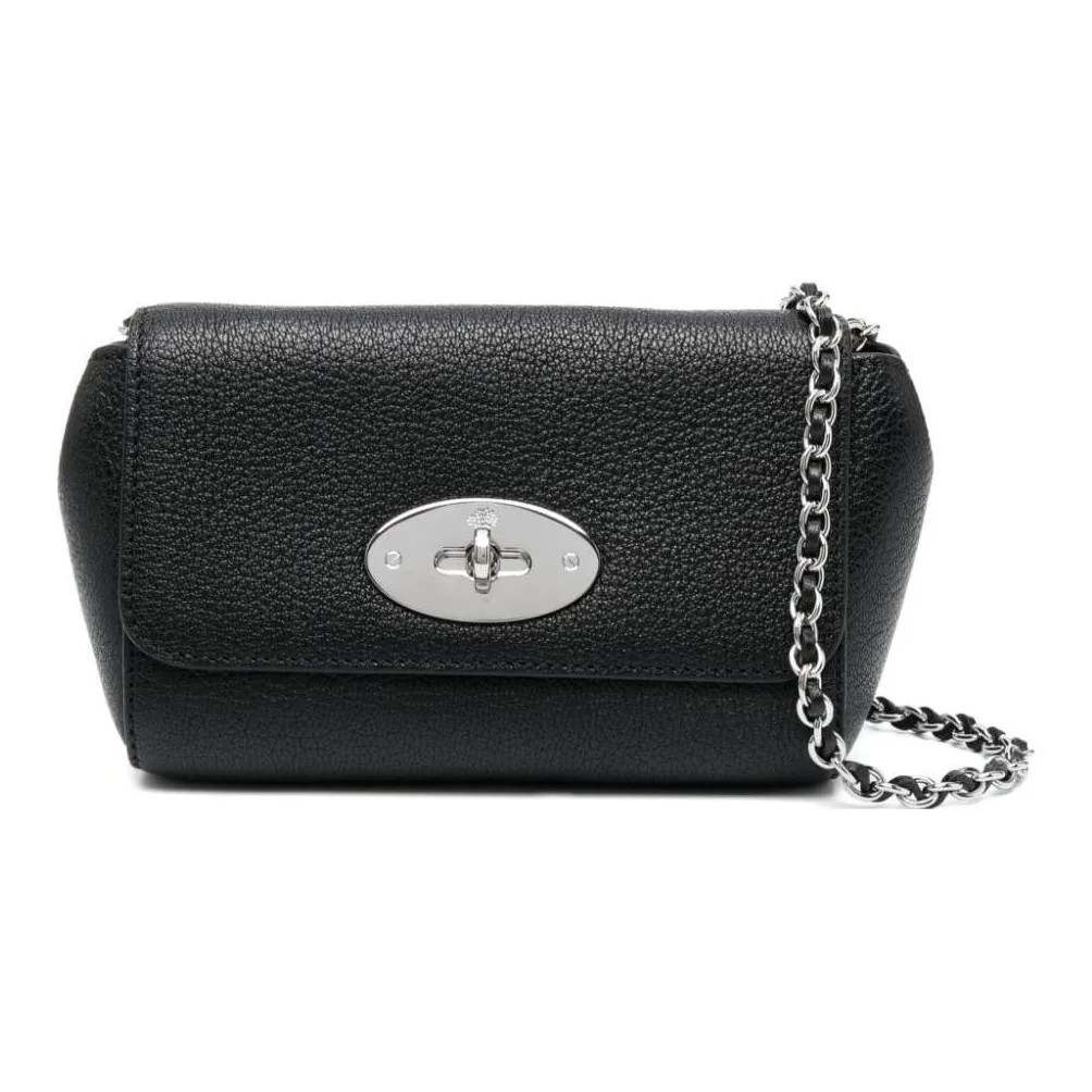 Mulberry Calfskin Shoulder Bag, Crossbody Bag Mini Women's Black