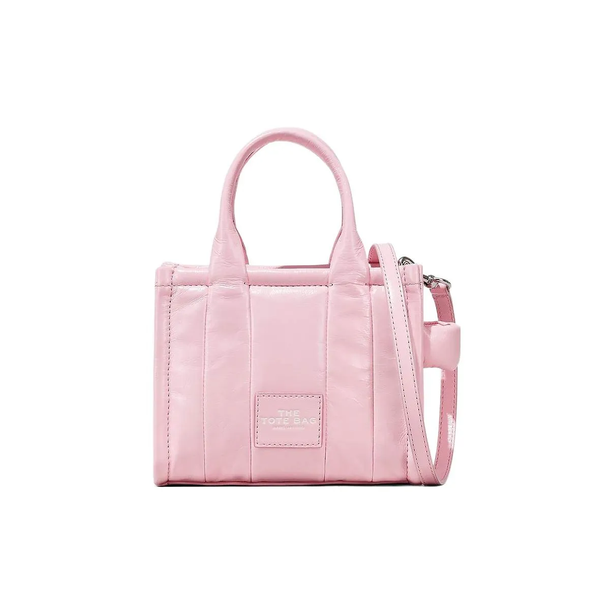 MARC JACOBS Lambskin Tote Bag Shopping Bag Shoulder Bag Crossbody Bag Handbag Mini Women's Pink