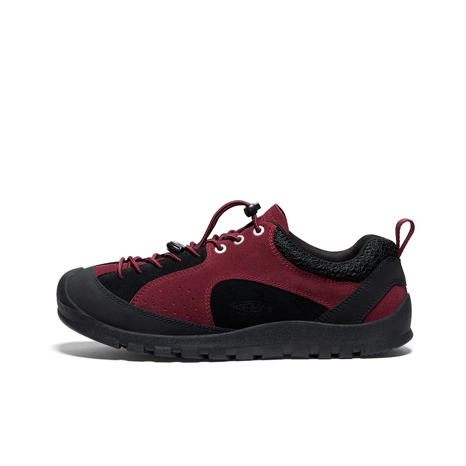 HIKING PATROL x KEEN Jasper Rocks Abrasion Resistant Low Top Hiking with Shoes/Trekking with Shoes Men's Burgundy