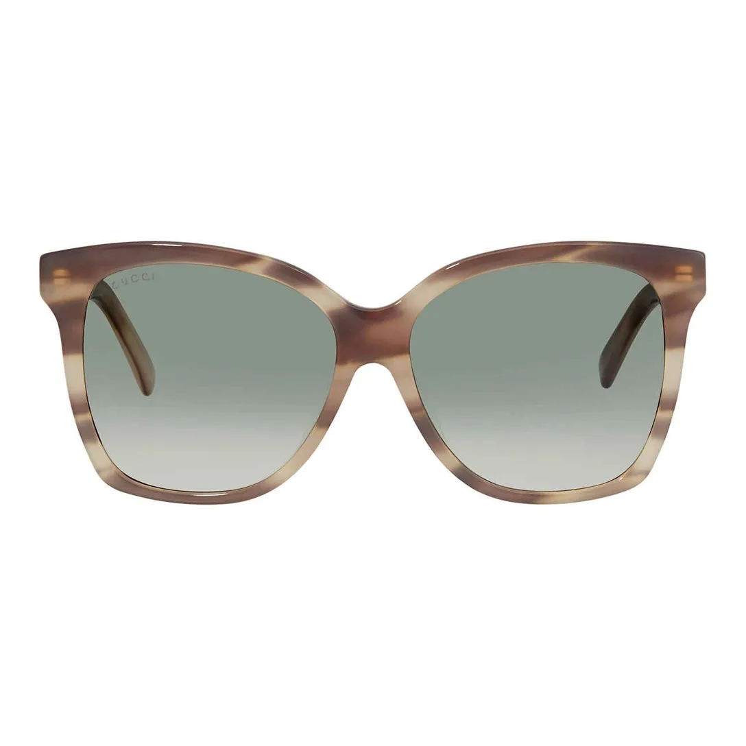 GUCCI Пластик Нерегулярная форма Солнцезащитные очки Унисекс Черепаховый