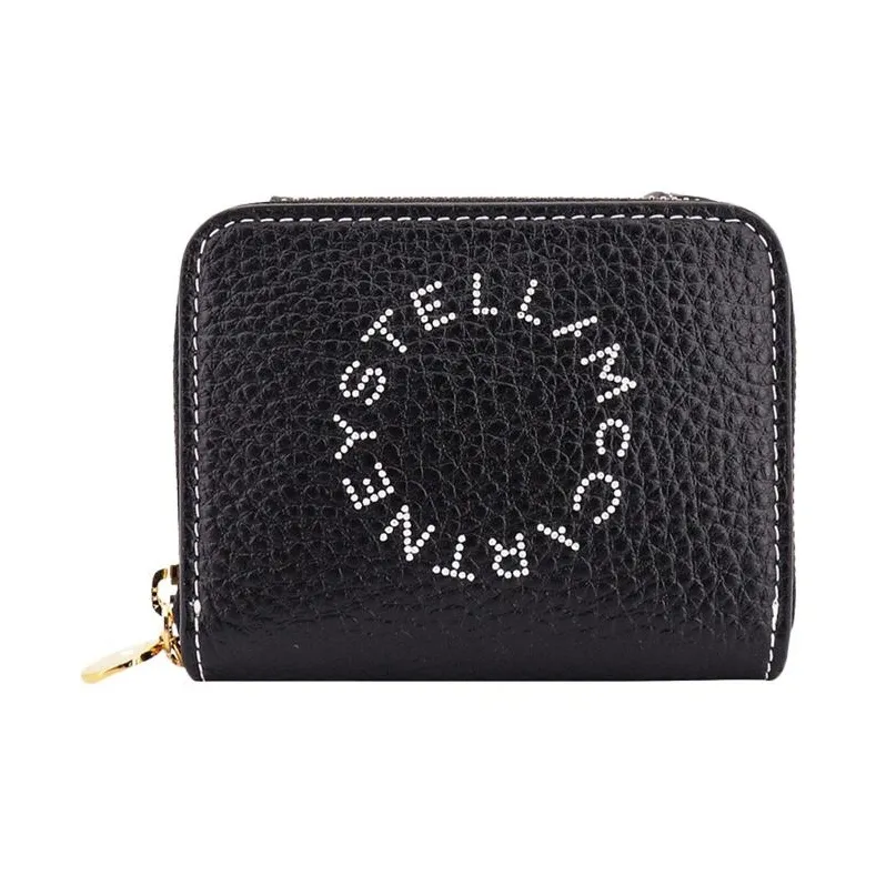 Stella McCartney Logo Detailed Zip Up Card Holder