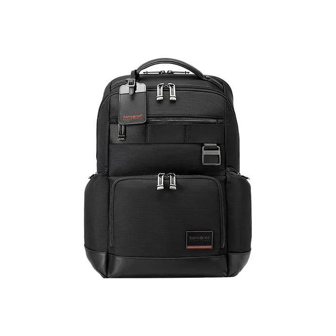 SAMSONITE Nylon And Leather Travel Bags Backpack Large Size Men's Black