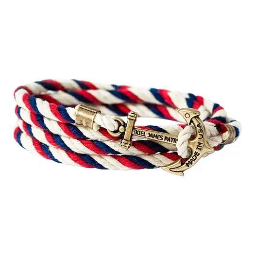 Kiel James Patrick Хлопок, лен, смесь, браслеты, унисекс