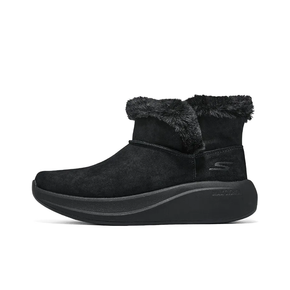 Skechers Max Cushioning Essential Warm And Wear Resistant Crew Snow Boots Women's Black