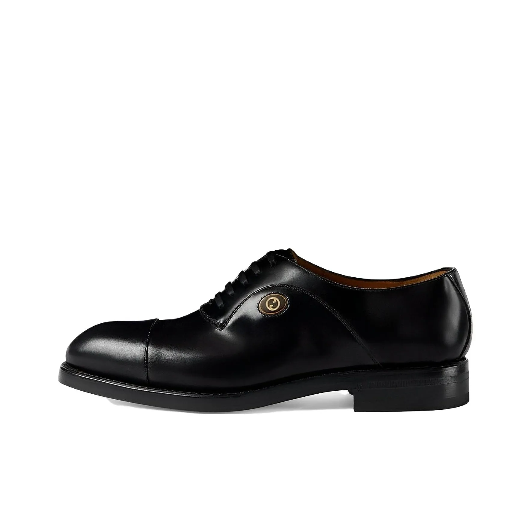 GUCCI Dress Shoes Men Low Top Black