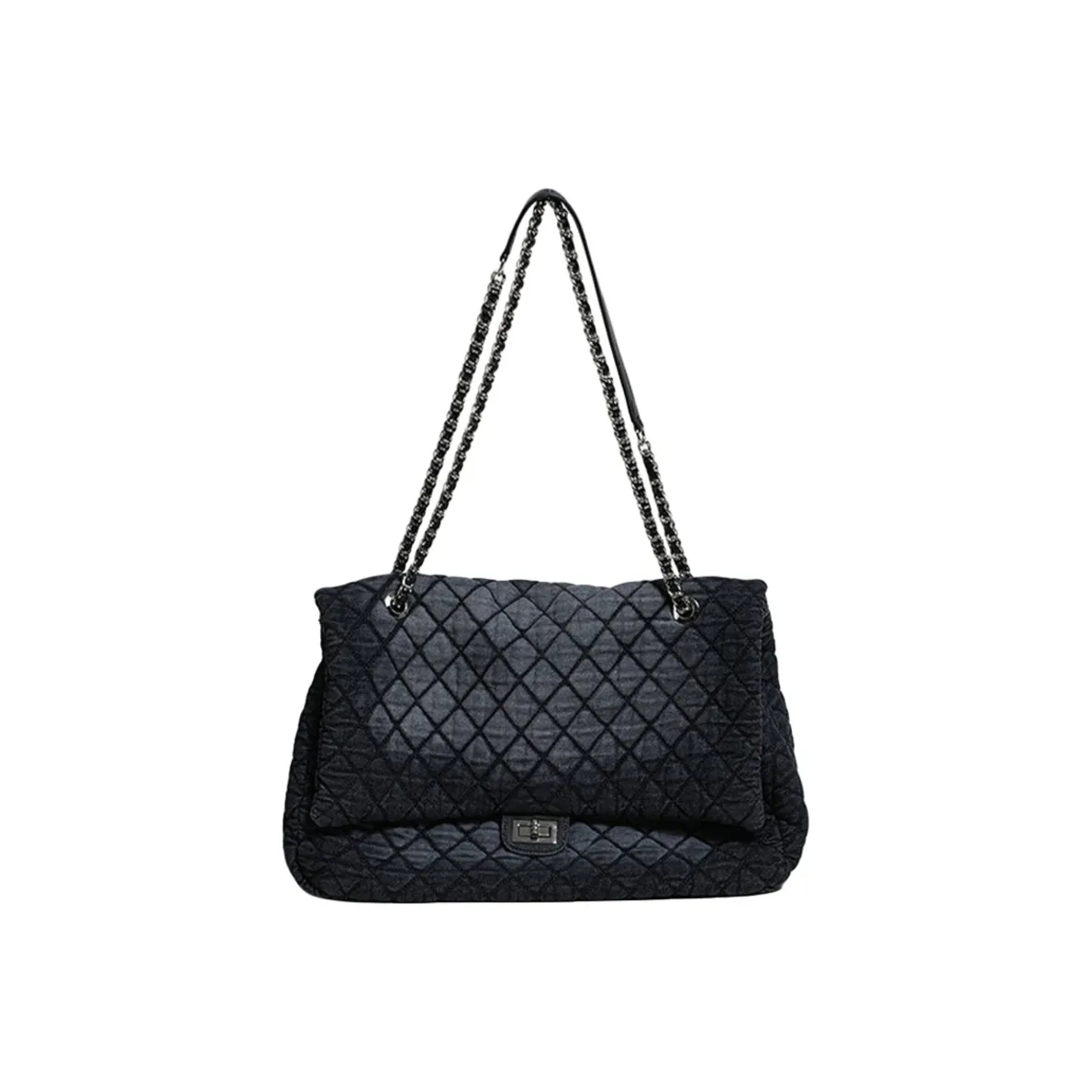 NOMK ПУ (полиуретан) Клетка Тоут Сумка Сумка через плечо Стандартная Женская Черная