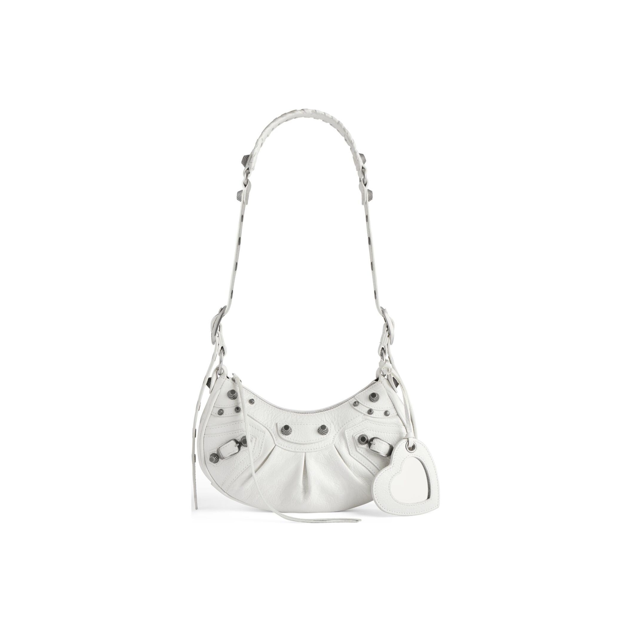 BALENCIAGA レザー ショルダーバッグ【注目商品】★ SS25 新作 BALENCIAGA レザー バッグ ショルダーストラップ付き