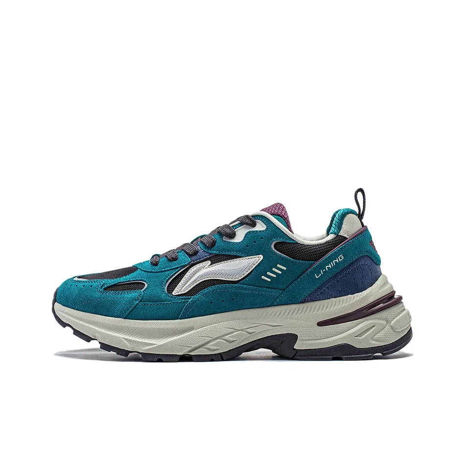 LINING Повседневный Низкий Топ Темный Ель Зеленый/Призрачный Черный Мужской