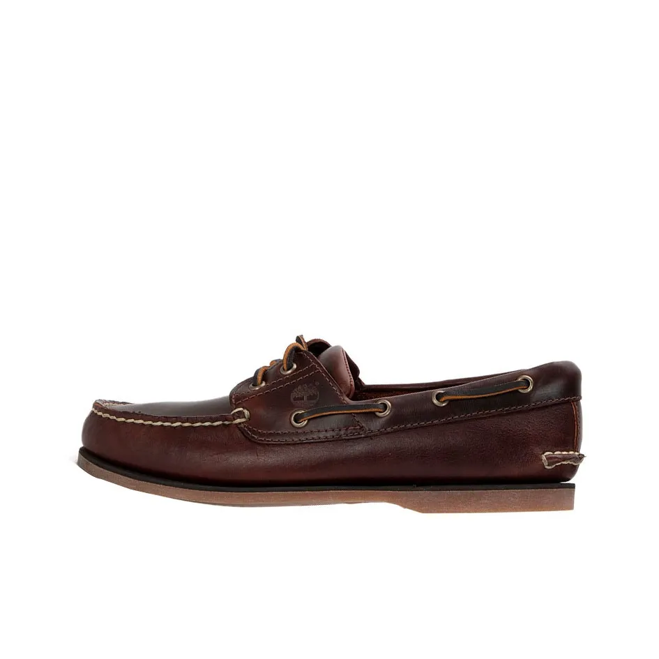 Timberland 3 Eye Lug Handsewn Boat Shoe 'Dark Brown'