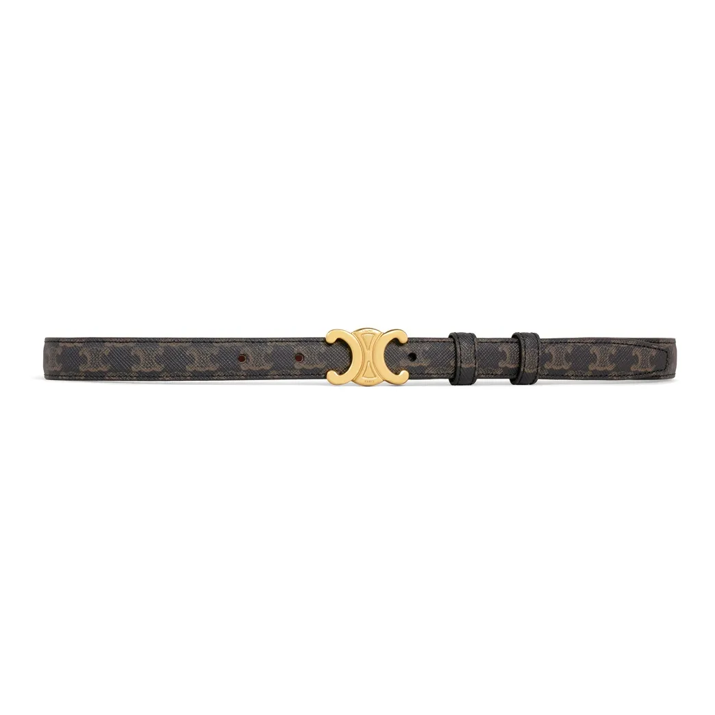 CELINE Small Triomphe Belt In Triomphe Canvas