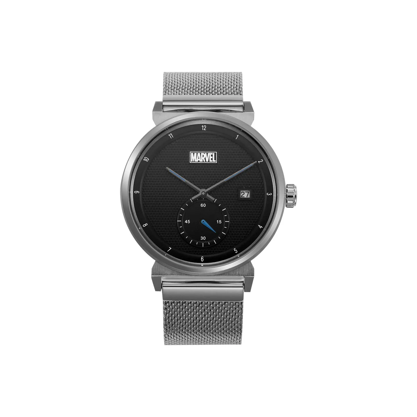 MARVEL Heartstrings Collection Кварцевый механизм Металлический ремешок Часы Мужские Черный циферблат