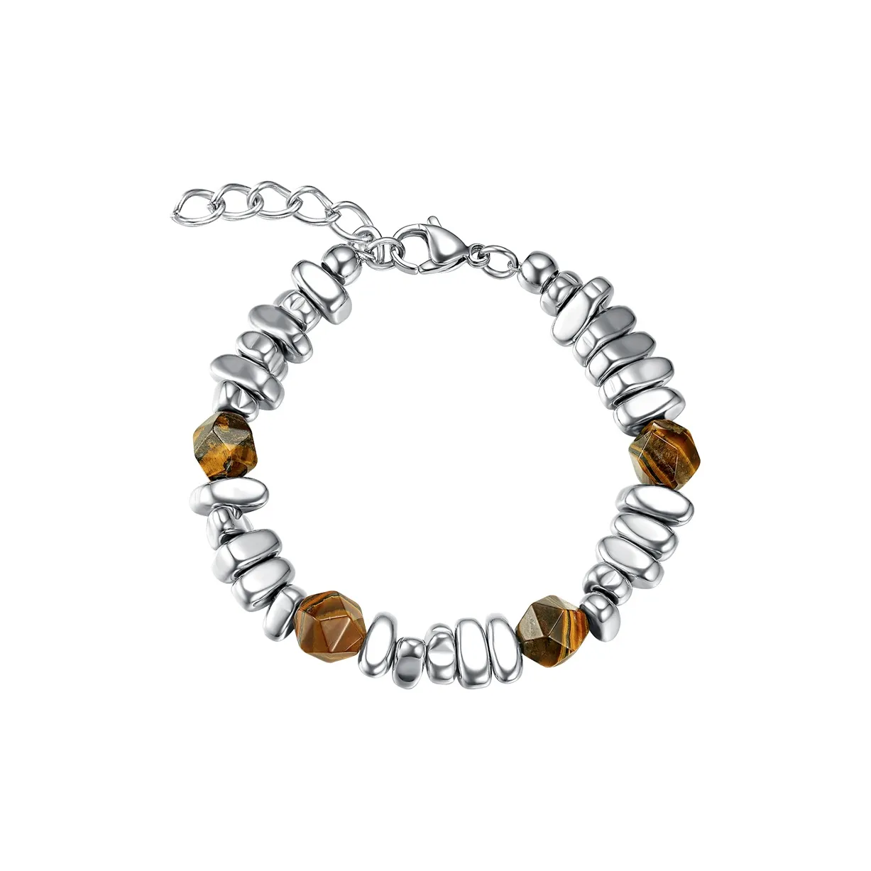 BYG Браслеты с камнем тигрового глаза Мужской