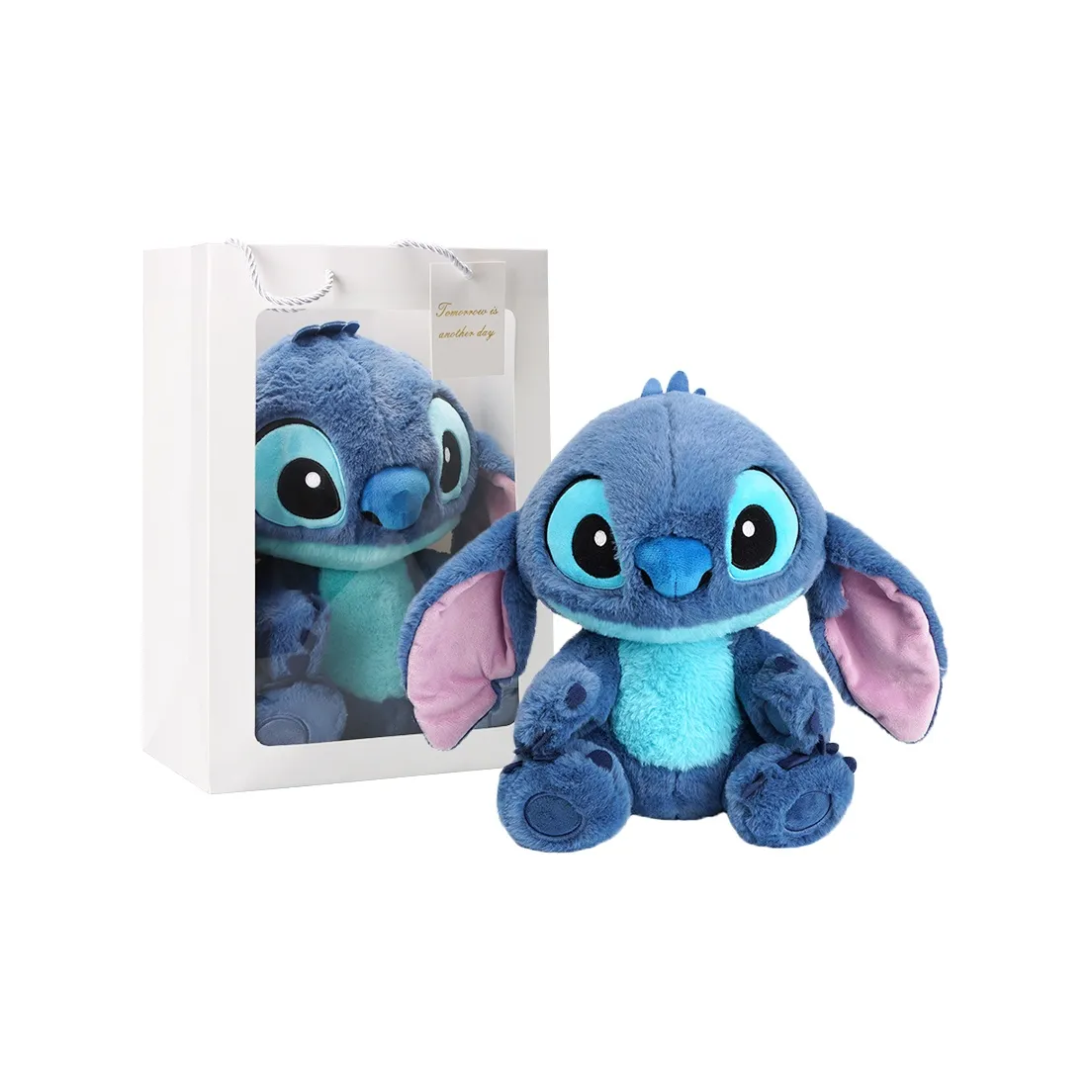 POTDEMIEL X Disney Стич Флис Веселье Куклы Плюшевый 30 см 11 см Длина тела 23 см (размер в длину)