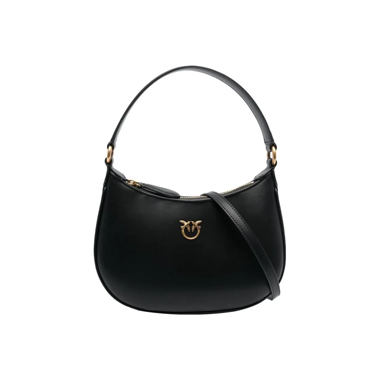 PINKO Calfskin Portable Crossbody Bag, Shoulder Bag Women's Black
