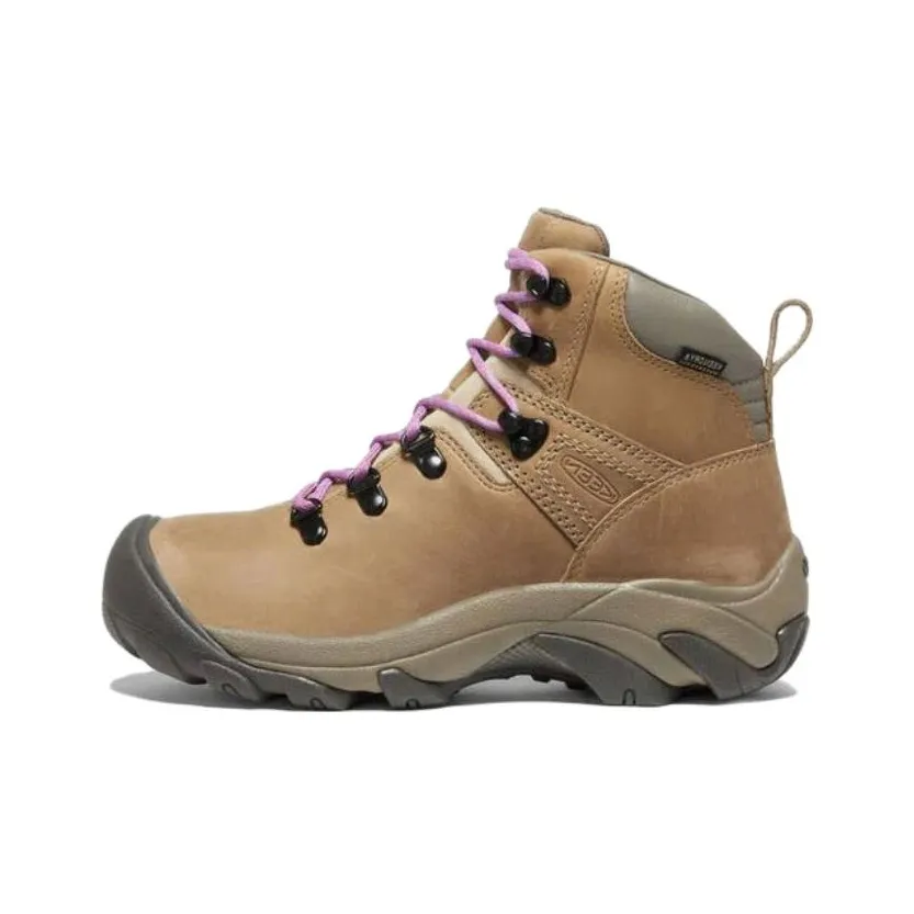 KEEN Pyrenees Abrasion Resistant High Top Hiking Shoes Women's Brown