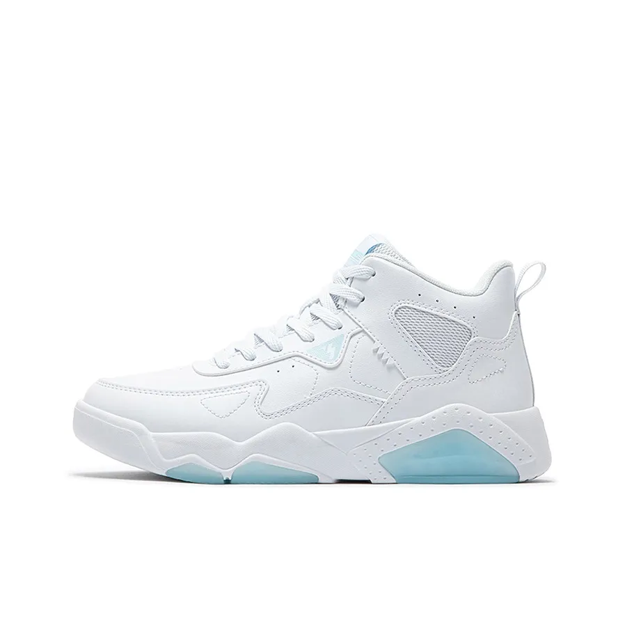 361° Winter Syndrome Warm Anti-Slip And Wear-Resistant High-Top Padded Skateboard Shoes Women's White Blue