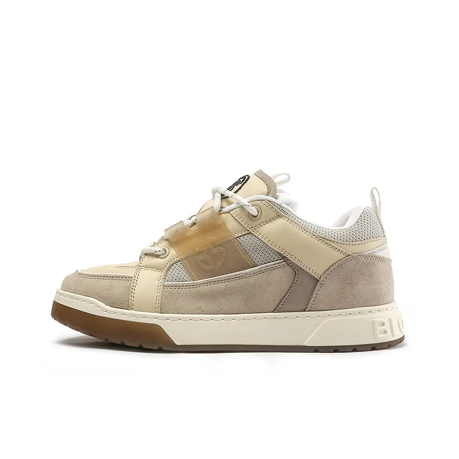 BLOCCO5 Износостойкие Дышащие Низкие Кроссовки для Скейтбординга 3 см Унисекс Экрю